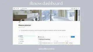 Aesthetic Fitness Workout Notion Template Tour 🧊⭐️ | anisasillustrations