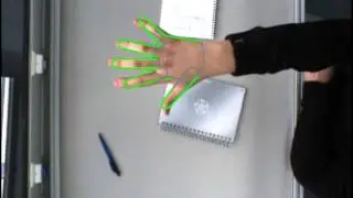 Hand Tracking with articulated model in 2D