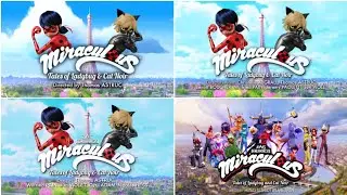Miraculous Tales of Ladybug and Cat Noir S1 S6 Title Cards 