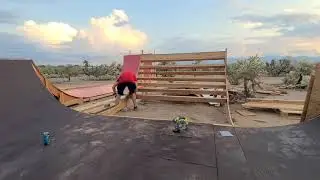 Building a 5ft quarterpipe solo