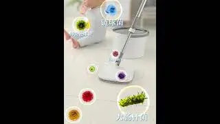 LIVLIC MP06 Microfiber Spin Mop Blue Mop and Bucket Set Spin Mop Mop Holder Mop Refill LIVLIC eStore
