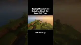The One Chunk Challenge! #minecraft #minecrafthardcormode #minecraftchallenge #minecraftshorts