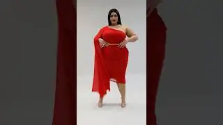 Beautiful red dress plus size style #fashion #plussize #dress