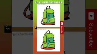 🕵️&zwj;♀️ Spot 3 Differences Challenge! &ndash; 420 🔍 #backpack