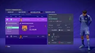 FIFA 21 Greenwood offer 64 million