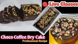 Choco Coffee Dry Cake in live class/ Tea time Cake! #kuhucakes_classes