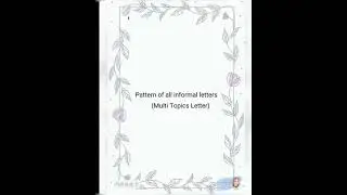Multi Topic Letter Pattern #youtube #ytshorts #youtubeshorts