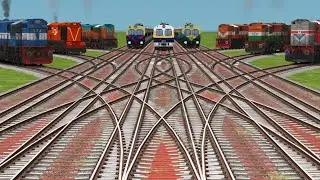 🎄9 Train Simulator Gameplay ||Today Journey Night At Bumpy 3D Railroad Track | train video