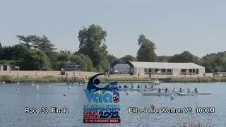 Day 2 IVF VA'A World Sprint Championships UK 2022 Race 33 Elite Junior Women V6 1000M  Medals Final