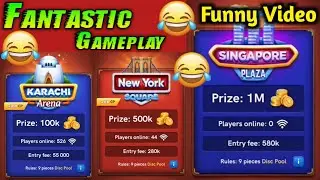 Carrom Pool / Funny Gameplay Video/ Singapore Plaza/ New York Square/ Karachi Arena  /THIS is JAMOT