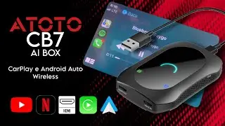 ATOTO CB7 - CarPlay, Android Auto, YouTube e Netflix Wireless. 