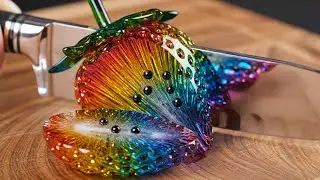 3 Hour of The Most Satisfying AI ASMR Glass Cutting Video Compilation | AI ASMR