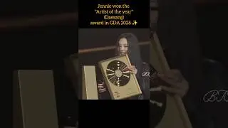 Jennie won the award at GDA #blackpink #jennie #jisoo #lisa #ros&eacute; #shorts #viral