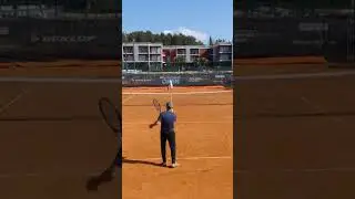 Holger Rune vs Coach Lars Christensen Tennis Practice at The Academy 🥵 #holgerrune #larschristensen