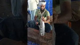 കിടിലൻ അയക്കൂറ കട്ടിങ്ങ്         #fishing #fisherman #seafishing #fish #shorts #kingfishcutting