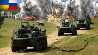 RUSSIA'S PANIC MOMENT! Ukraine Bombs 870 Russian Tank Convoys as They Cross Border-ARMA3