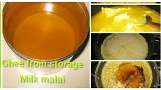 how to make ghee at home by storage  milk butter.(दुधको तरबाट घिउ निकाल्ने सजिलो तरिका)