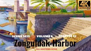 June's Journey Scene 1435 Vol 6 Ch 42 Zonguldak Harbor *Full Mastered Scene* 4K