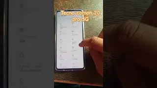 Tecno Camon 20 pro 5G||seen about phone setting