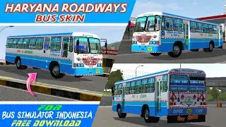 Haryana Roadways Bus Skin  || For Haryana Roadways BS-4 Mod || Him Herox || New Bus Mod || Bussid