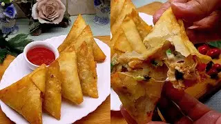 Chicken Pizza Samosa | Iftar Special Crispy Cheesy Pizza Samosa | Make And Freeze Recipe For Ramzan