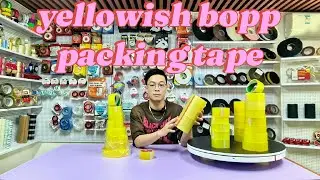 Big yellow storage packing tape,Chinese yellow packing tape,clear yellow packing tape