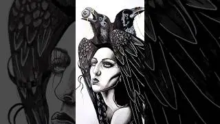🐦&zwj;⬛ День 20: Вороны-пересмешники 👁️ #криптиды #искусство #фольклор #мифология #городскиелегенды #...
