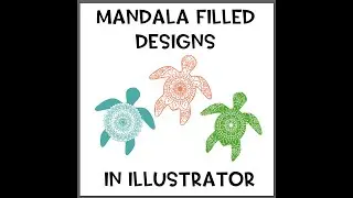 Mandala Pattern Filled Designs in Illustrator