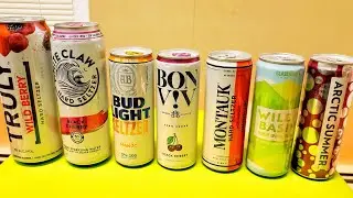 COMPARE KETO HARD SELTZERS | WHITE CLAW VS TRULY VS BUD LIGHT VS BON VIV BEST HARD SELTZERS