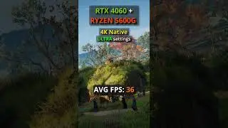 Assassin's Creed Valhalla on RTX 4060 + Ryzen 5600G - 4K LOW vs ULTRA #assassinscreed #rtx4060