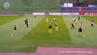 Passing Combination Drill like FC Barcelona