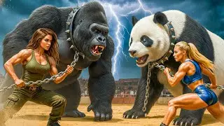 🦍 Divine King Kong vs wild Panda | Epic Arena  Who Will Win