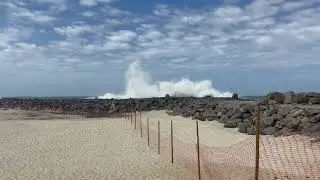 Mar de Itaipua&ccedil;u ressacado!