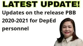 Latest updates on the release of PBB 2020-2021 for Deped personnel.