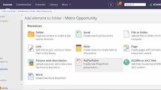 Adding folders to itslearning