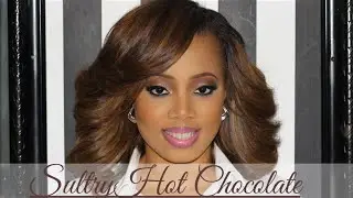 Sultry Hot Chocolate Glitter Makeup Look