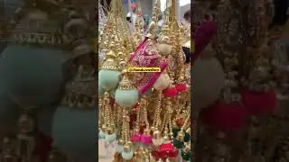 Largest Wholesale Market of India 🇮🇳 Colourful Latkan For Lehnga #jewellery #india #delhi #wholesale