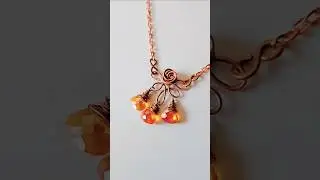 Celtic Rose Pendant | Wire Wrapped Fusion of Celtic Loops & Rose Design | Handmade Jewelry