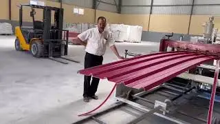 UPVC T Roof Production Line Running