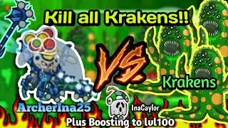 Defeating The Krakens! Plus Boosting my Pet to Level 100!! | Helmet Heroes