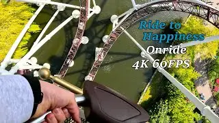 Ride to Happiness Onride Plopsaland de Panne 2023 I Front Row POV 4K 60FPS