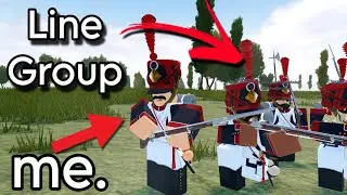 Я присоединился к линейной боевой группе в игре &laquo;Наполеоновские войны&raquo; в Roblox.