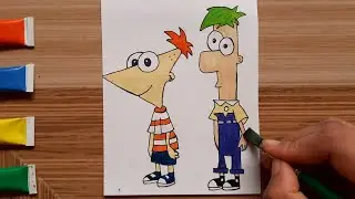 How To Draw Phineas And Ferb |Drawing Tutorial | How To Draw For Beginners |