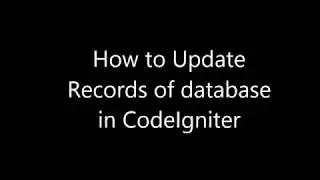 How to update records of database in CodeIgniter. CI tutorial series 5 in Nepali