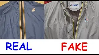 Real vs fake K way jacket. How to spot original K-way rain jacket and trench coats
