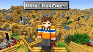 Minecraft, But Structures Have 100x Spawnrate