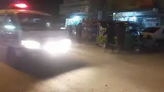 Edhi Ambulance crossing night