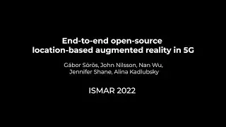 End-to-end open-source location-based augmented reality in 5G