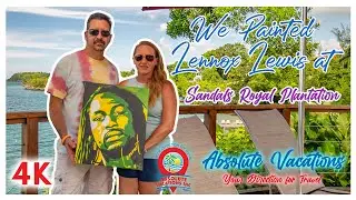 Sandals Royal Plantation | Absolute Vacations Amarillo | Lennox Lewis Painting