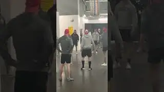 NJ Devils Carolina Hurricanes Game 3 BEHIND THE SCENES The Boys Play Soccer #njdevils #shorts #short